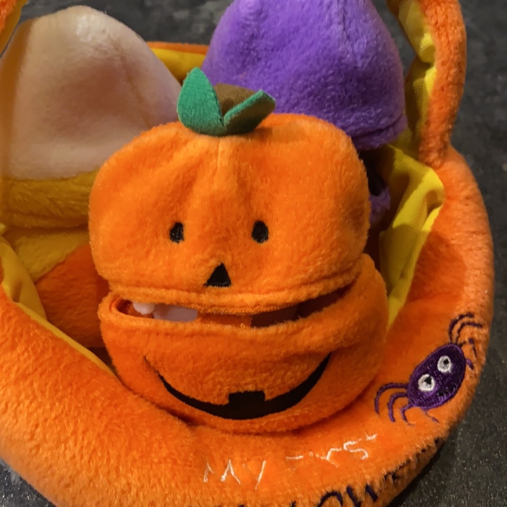My First Halloween π Peekaboo Plush Basket & Bib - Picture 3 of 14